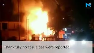Bihar: Major accident averted after fuel tanker catches fire at petrol pump