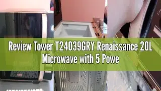 Review Tower T24039GRY Renaissance 20L Microwave with 5 Power Settings and MagnaWave technology, Gre