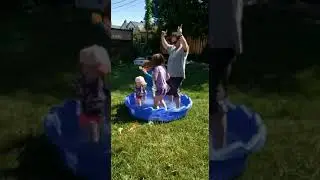 Dance party in the kiddie pool