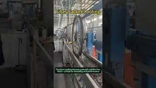 Fiber Jacket Cooling  #manufacturing #factory #machinery