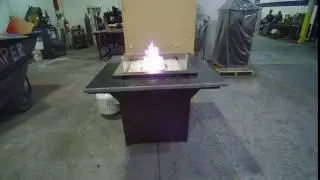 40 ich square gas fire pit