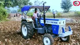 SWARAJ 742 XT // TRACTOR // CRAZY TCTR DRIVER // First cultivation // Heavy power Engine 🚂 // CTD