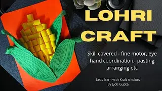 Best Lohri craft for preschoolers | Harvest craft | paper craft idea on lohri