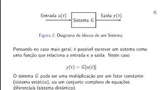 Sistemas Lineares - Definições e representação de sistemas