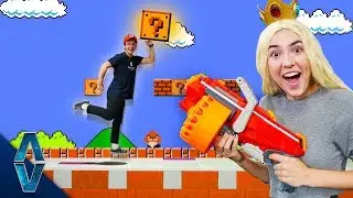 NERF Super Mario Death Run Challenge!