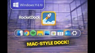RocketDock добавляет анимированный док в стиле Mac на ПК с Windows 11 и 10