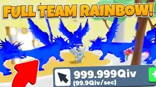 😱I Got A FULL TEAM Of RAINBOW Divine Crafted Soaring🦖Triceratops! INSANE! (Roblox Clicker Simulator)