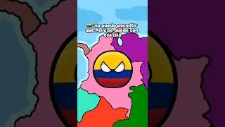 La isla 🏝️ reclamada por Colombia y Per&uacute; #humor #countryballs #viral