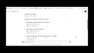 ChatGPT-4o pour les maths : Correction d’une équation à partir d’une photo