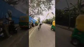 Saying naahh to potholes in bangalore ✨#urbanskating