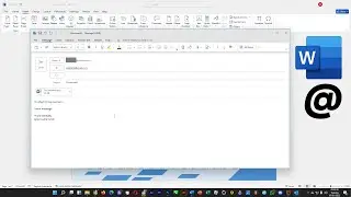 💲 EASY: How to Send Word 2021 Document to Email | English