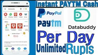 Databuddy.New Unlimited Earning App 2019. And Free Recharge App 2019. PAYTM Offer. Today New Update