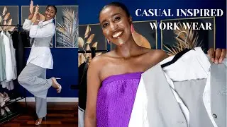 CASUAL WORKWEAR INSPIRED OUTFIT HAUL + STYLING Tall girl |**ZARA NEW IN*| Stylebyshima