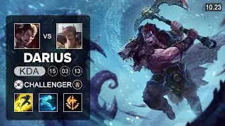 Darius Top vs Sett - Challenger KR Patch 10.23