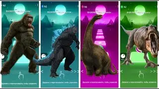 Godzilla vs King Kong Tiles Hop 🔥 Perfect Beat Sync