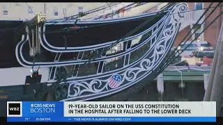 Sailor injured in fall onboard the USS Constitution