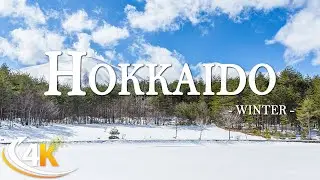 Hokkaido Winter 4K ❄️ Snowy Wonders, Frozen Lakes &ndash; Japan&rsquo;s Winter Beauty with Tranquil Music 🎶🌨️