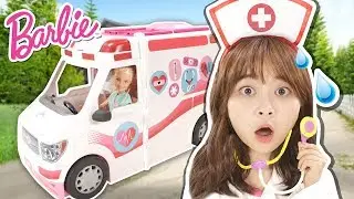 芭比救護車出動啦！一起和芭比救助病人吧！小伶玩具 | Xiaoling toys