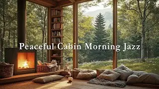 Peaceful Cabin Morning Jazz 🌿 Warm Wood, Soft Light & Smooth Jazz to Begin the Day
