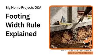 Wall Width Plus Two Times Footing Depth Rule