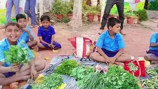 #जि. प. मराठी शाळा #नेलकरंजी #चिमुकल्यांचा बाजार 