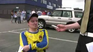 Chester City fans gather at Deva Stadium