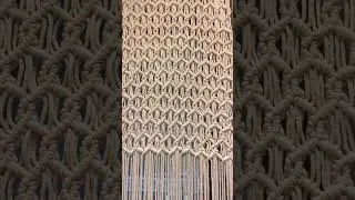 Macrame curtain #macrame #macrameknots #macramepattern #diy #macramecurtain