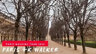 🇫🇷4K Palais -Royal Garden - Jardin du Palais Royal,One of Paris beloved Parks#emilyinparis,Jan 2022