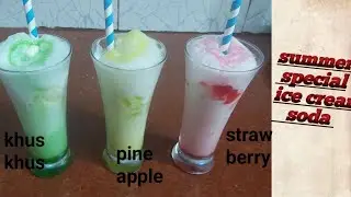 Nirulas style yummy tasty ice cream soda