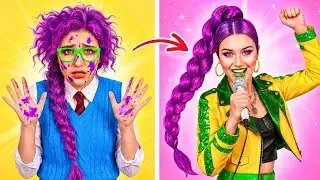 From Nerd To Popular ✨ Extreme Beauty Makeover With TikTok Gadgets