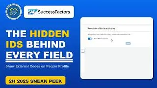 Предварительный обзор SAP SuccessFactors 2H 2025! Отображение внешних кодов в профилях сотруднико...