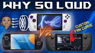 ROG Ally vs Steam Deck vs AyaNeo 2S | Fan Test