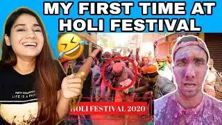 MY FIRST TIME AT HOLI FESTIVAL 🇮🇳 | Pakistani reaction