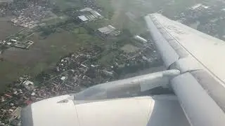 TransNusa Airbus A320-200 8B151 Take-off from Jakarta