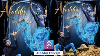 Aladdin And Genie Special Concept Editing in Picsart | Aladdin Creative Concept Editing | prakash