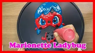 Lady Bug Pancake Art,Hero Cartoon,Marinette Ladybug,Hero Lady,Ladybug I Rainbow Pancake Art