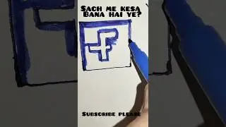 Facebook Logo painting#facebook #meta #logo #shorts #viralshorts