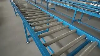 Gravity roller conveyor with ball transfer table together from Nuohua company
