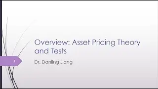 Research Overview: Overview of Asset Pricing Theories