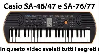 Casio SA-46 SA-47 SA-76 SA-77 - Tastiere ideali per la didattica e il divertimento
