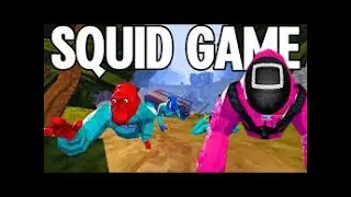Playing squid games in animal company 