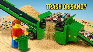 Пескоочистительная машина LEGO после бури! Неожиданная уборка!