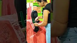 Indian woman Long hair to short haircut Bob cut#gudly #daily #haircut