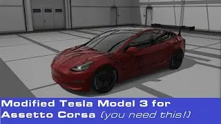 Updated Tesla Model 3 for Assetto Corsa