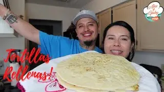 TORTILLAS DE HARINA RELLENAS DE QUESO Y JALAPEÑO! | RECETA