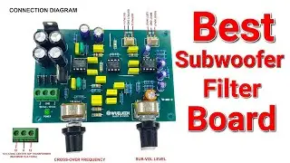 Best subwoofer filter with frequency Control board|wuelken| #amplifier #subwoofer