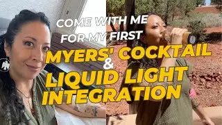 Come with me for my first Myers' Cocktail IV Drip and Liquid Light Integration