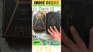 Deck 12 of Indie Card Decks 1 Min Flip Through #icdft12 💐 ROSE EDITION  Threads of Fate Oracle Deck