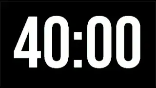 40 Minute Timer - 2400 Seconds Countdown