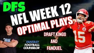 Fantasy Football Week 12 DFS- Draftkings and Fanduel Help
